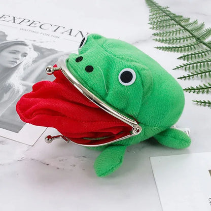Plush Frog Coin Wallet