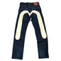 Printed Straight Denim Trousers