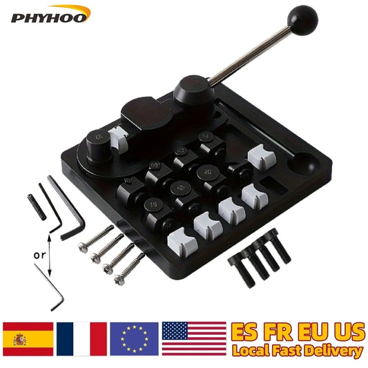 Metal Ring Bender Machine Jewelry Making Tool for Gold Silver Copper Round Forming Rolling Press DIY Craft Kit