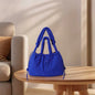 Nylon Solid Backpack Large Capacity Puffy Purse