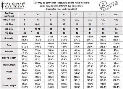ZANZEA Fashion 2PCS Women Summer Dress Set Short Sleeve Blouse Sundress Casual Solid Outfits