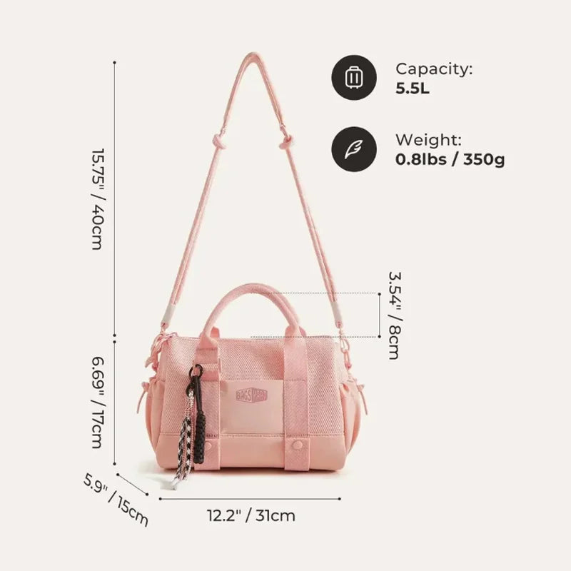 BAGSMART Mini Crossbody Bag Boston-style mini duffel