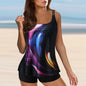 Womens' Bathing Suit Print Sling Swim Tank Top Shorts
