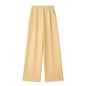 Willshela Women Fashion Solid Front Zipper Straight Pants High Waist Full Length