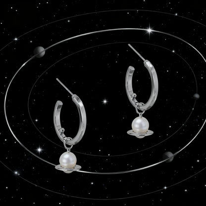 2025 New S925 Pure Silver LAYLA Small Pearl Earrings Women's High-end Jewelry