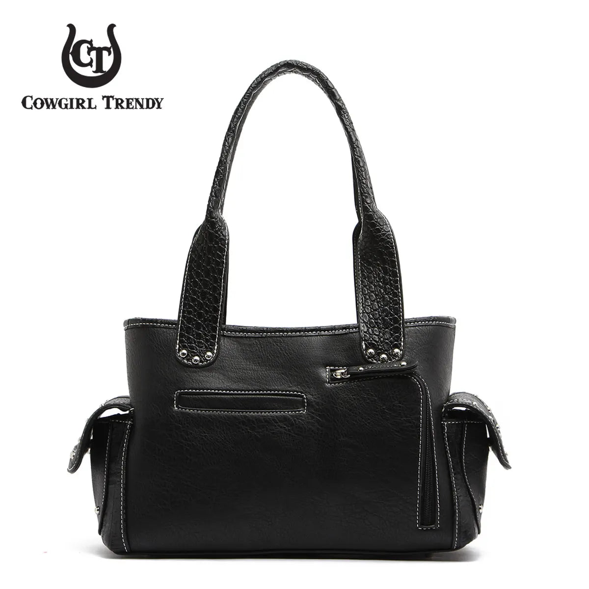 Western Style Cowgirl Woven Fringe Crocodile Gorgeous Purse Conchos Women Handbag Shoulder Bags Wallet Set