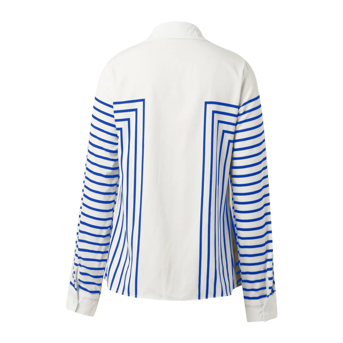 Women Casual Lapel Cotton Linen Shirt Long Sleeve Button Up Top