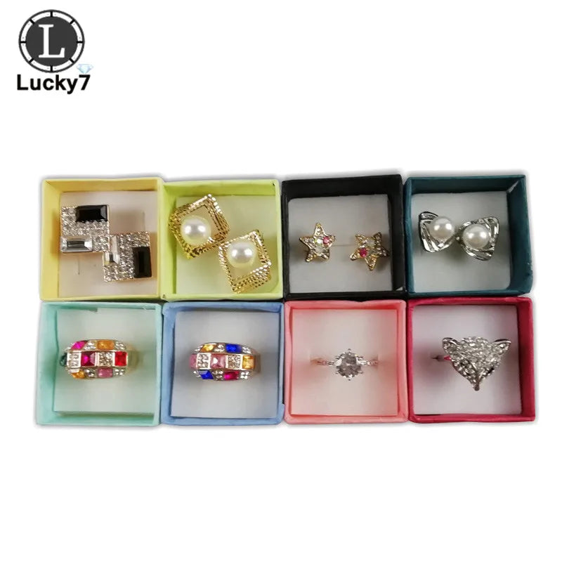 4*4*3cm 120pcs Jewelry Boxes for Jewelry Assorted Colors Ring Box Small Gift Boxes