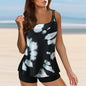 Womens' Bathing Suit Print Sling Swim Tank Top Shorts
