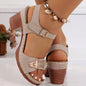 Fashion Sandals with Adjustable Buckles