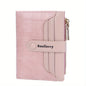 Baellerry Brand Wallet New Women's Short Wallet Buckle Sanded Leather Coin Purse