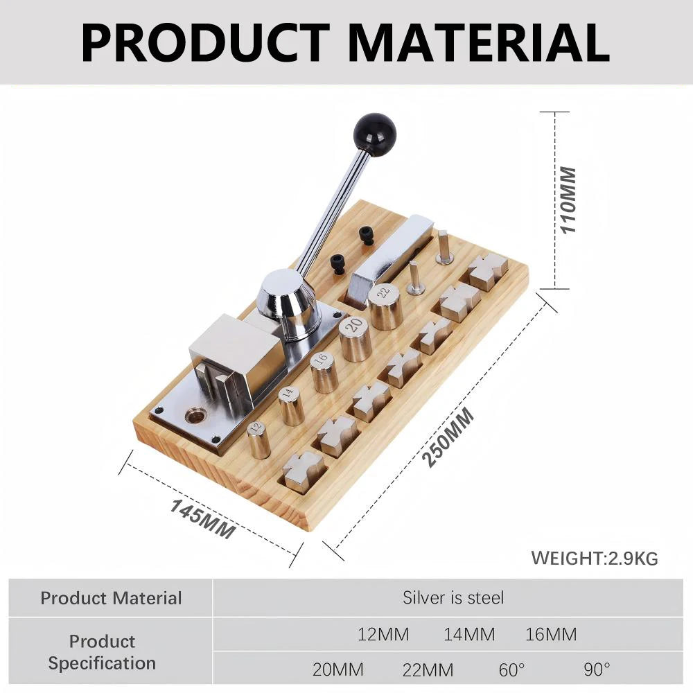 Ring Bending Machine Kit for Earring Finger Ring Jewelry Making Wooden Metal Bender III