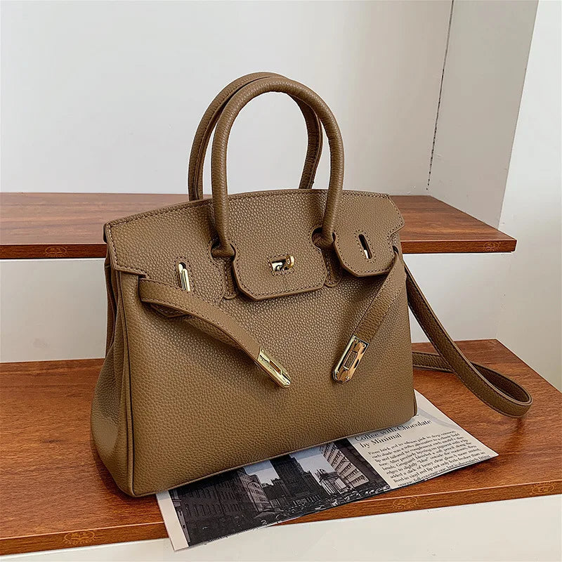 Women's Leather Spacious Purses & Handbags with Shoulder Strap