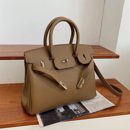 Women's Leather Spacious Purses & Handbags with Shoulder Strap