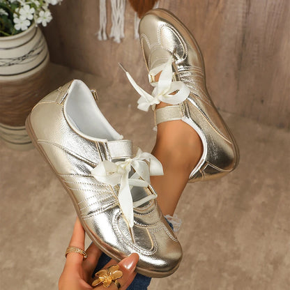 Sweet Ribbon Bowknot Ballet Flats
