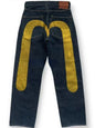 Printed Straight Denim Trousers