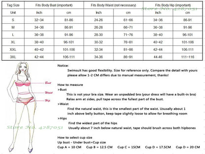 Underwire Women Sexy Swimsuit 2 Piece