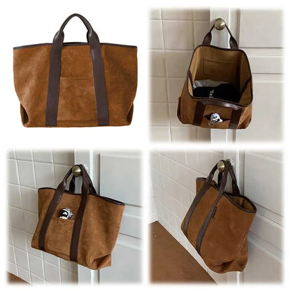 Tote Bag for Women Large Capacity Satchel, Suede