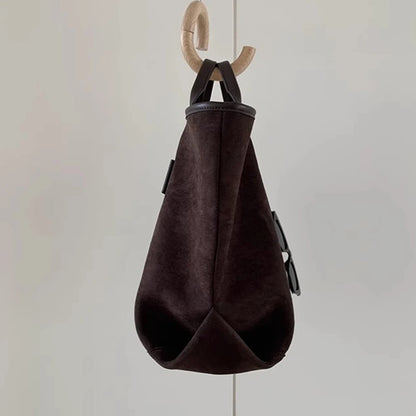 Tote Bag for Women Large Capacity Satchel, Suede