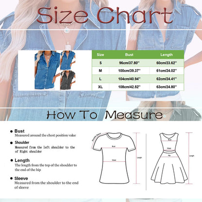 Youthful Woman Blouses Summer Slimming Short Sleeve Denim Shirt