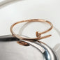 Stainless Streel Gold Silver Solid Metalic Bangle Cuff