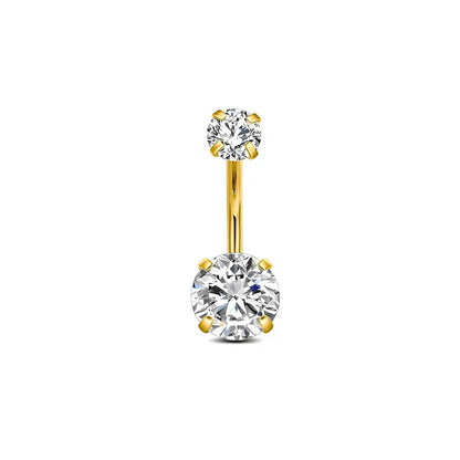 Stainless steel belly button piercing,