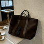 Tote Bag for Women Large Capacity Satchel, Suede