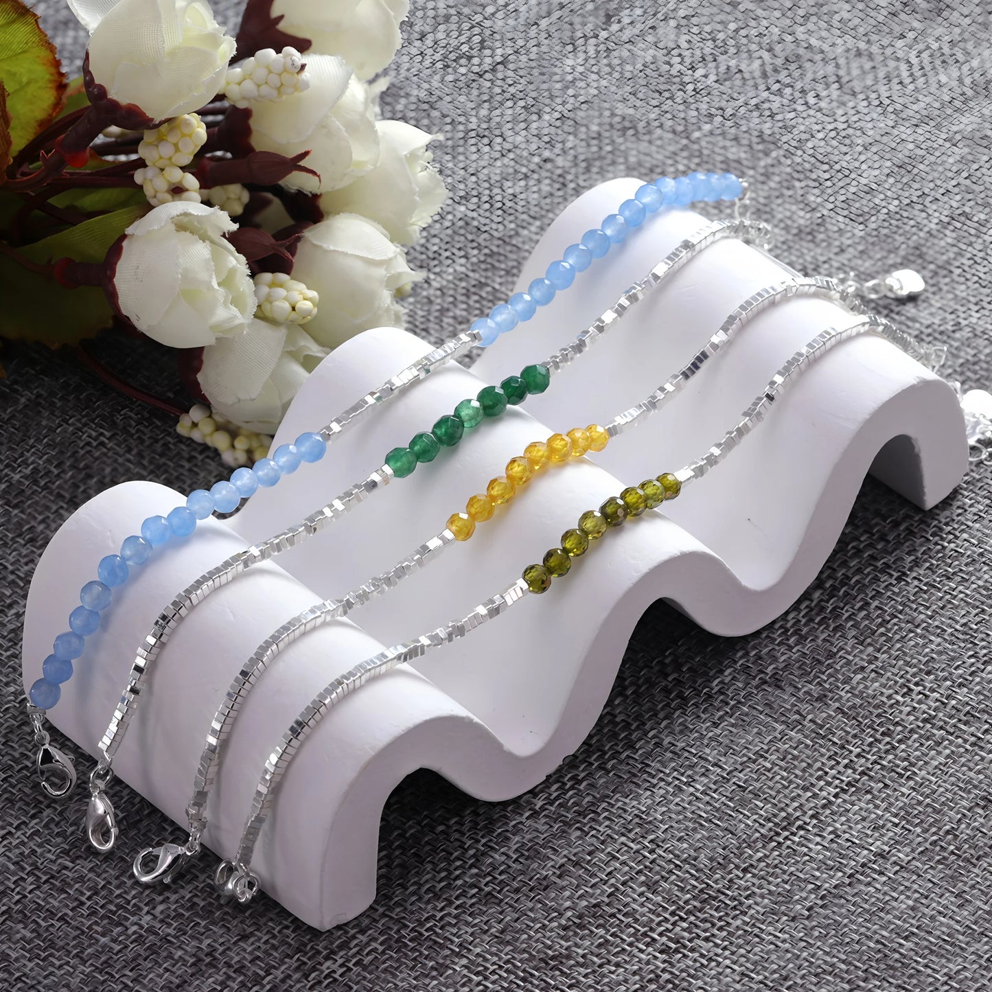 VENTFILLE 925 Sterling Silver Line Extremely fine Bracelet