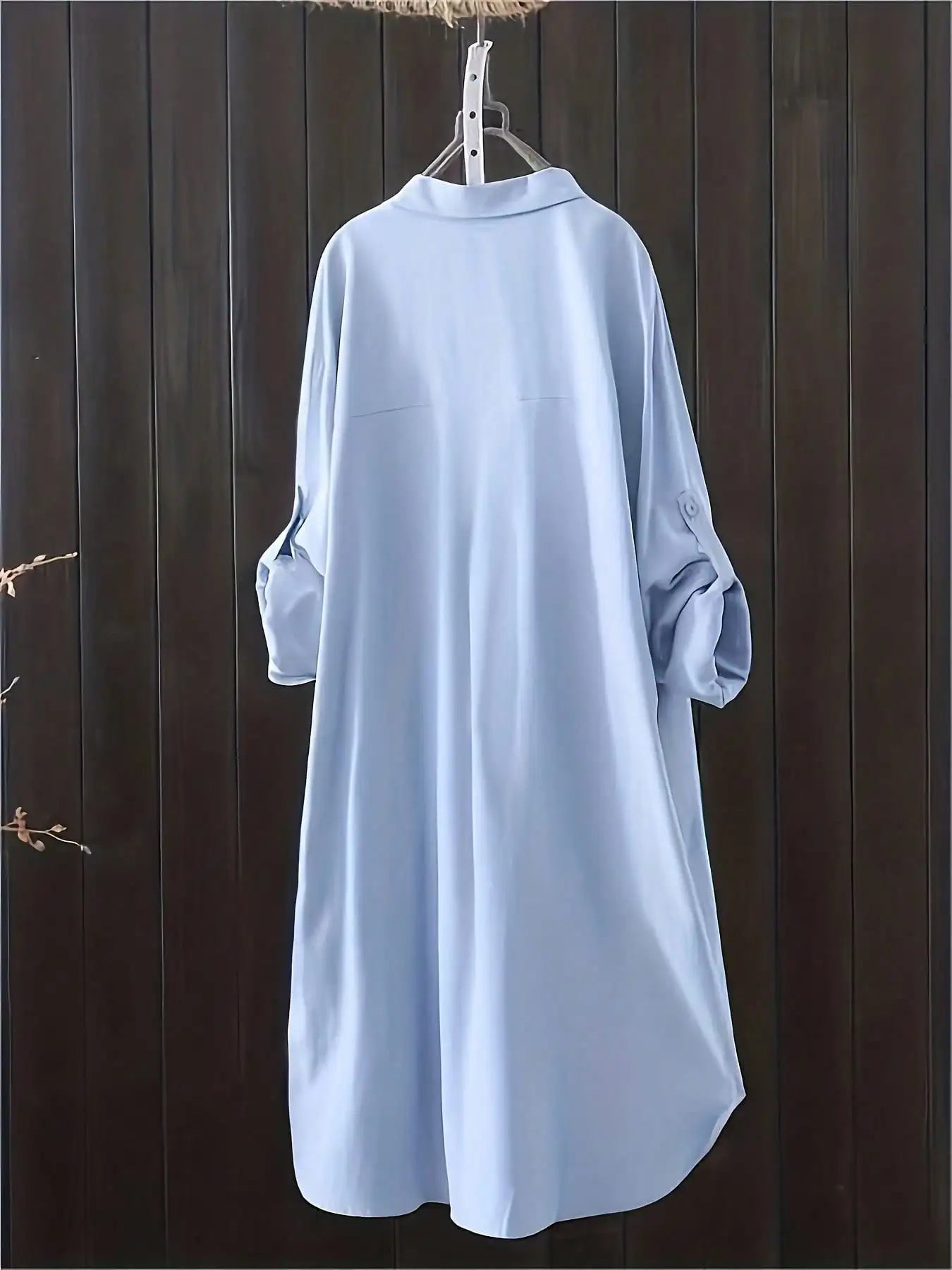 Casual Loose fitting Linen Long Shirts Women Plus Size Tops