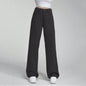 Ladies' High Waisted Straight Leg Pants Loose Casual
