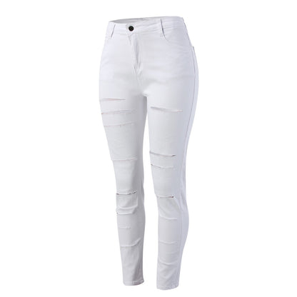 New Ripped Jeans Women'S Pencil Pants Ripped