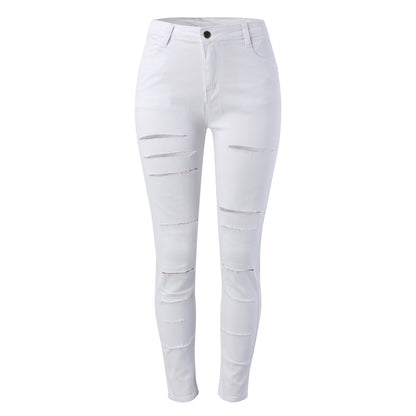 New Ripped Jeans Women'S Pencil Pants Ripped