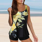 Womens' Bathing Suit Print Sling Swim Tank Top Shorts