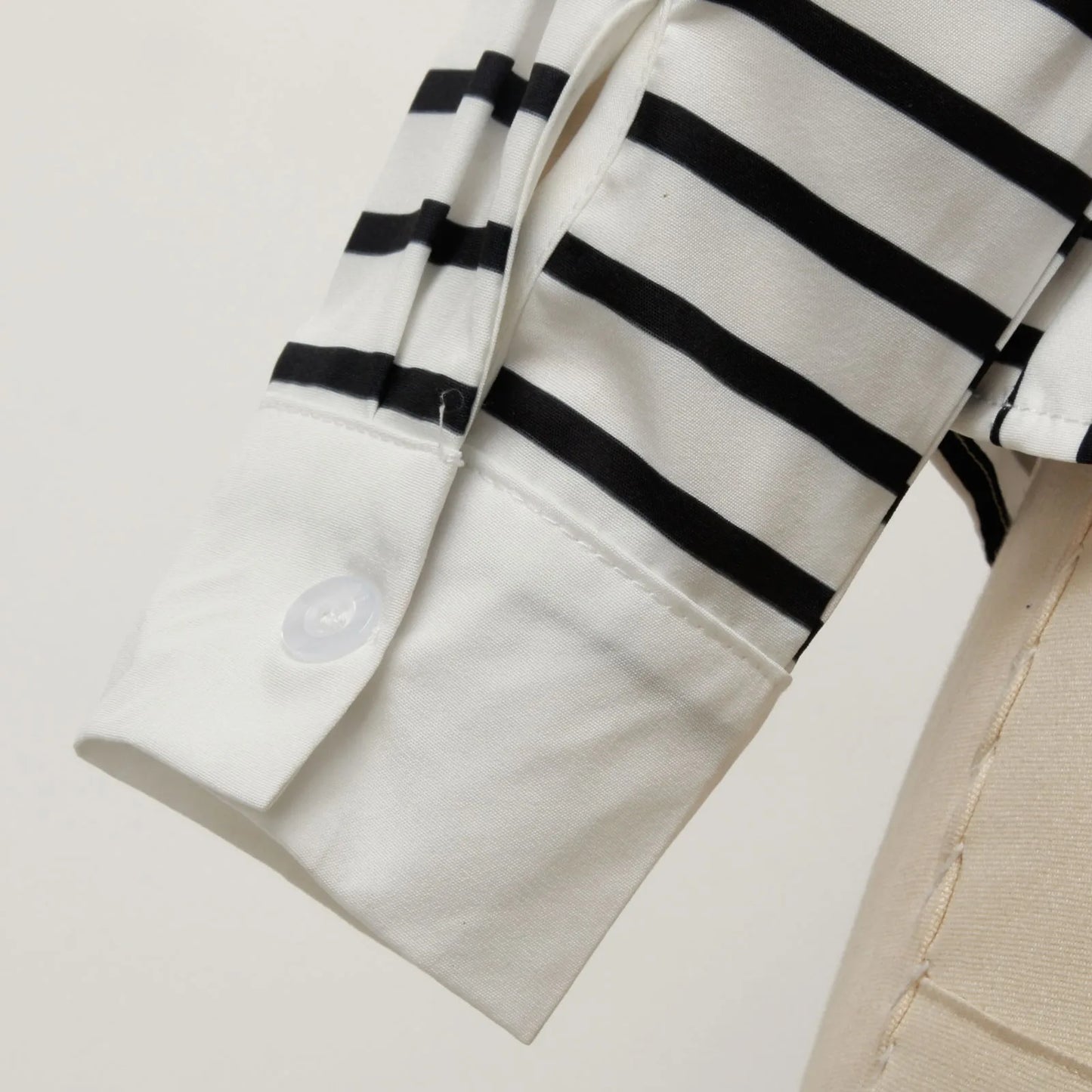 Women Casual Lapel Cotton Linen Shirt Long Sleeve Button Up Top