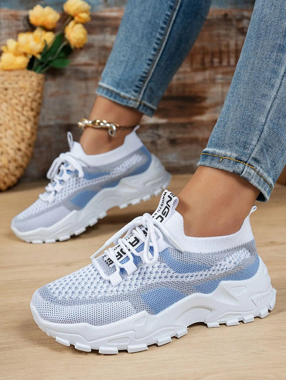 Chunky Sneakers Air Mesh Breathable Sports Shoe