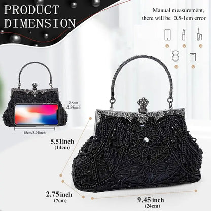 Vintage Beaded Clutch Evening Bags