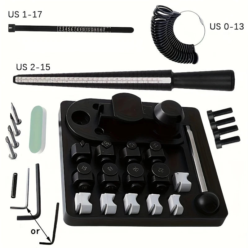 Metal Ring Bender Machine Jewelry Making Tool for Gold Silver Copper Round Forming Rolling Press DIY Craft Kit