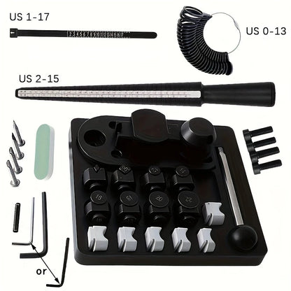 Metal Ring Bender Machine Jewelry Making Tool for Gold Silver Copper Round Forming Rolling Press DIY Craft Kit