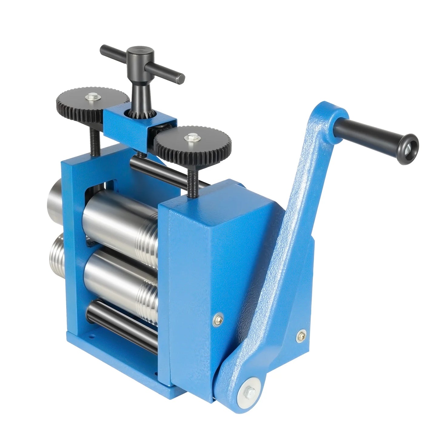 3inch Three-in-One Jewelry Rolling Mill Machine Flat Metal Goldsmith Gold Silver Engraver Tool 40cr Rollers for DIY Jewelry Work