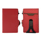 CASEKEY Top Quality Leather Cash Clip Wallet RFID NFC Protection Pop Up Metal Card Holder Case