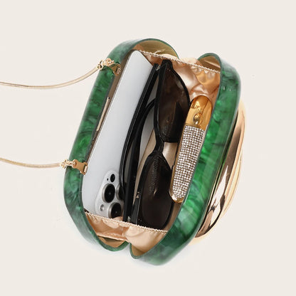 Fashion Women's Handbag Bride Metal Gold Women Luxury Evening Banquet Clutch Bag