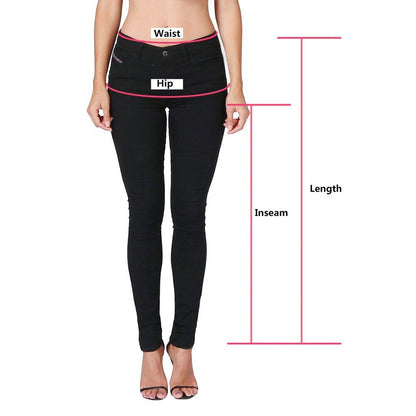 Hollow Out Floral Lace Pants Low Waist Slim Pencil Denim Jeans