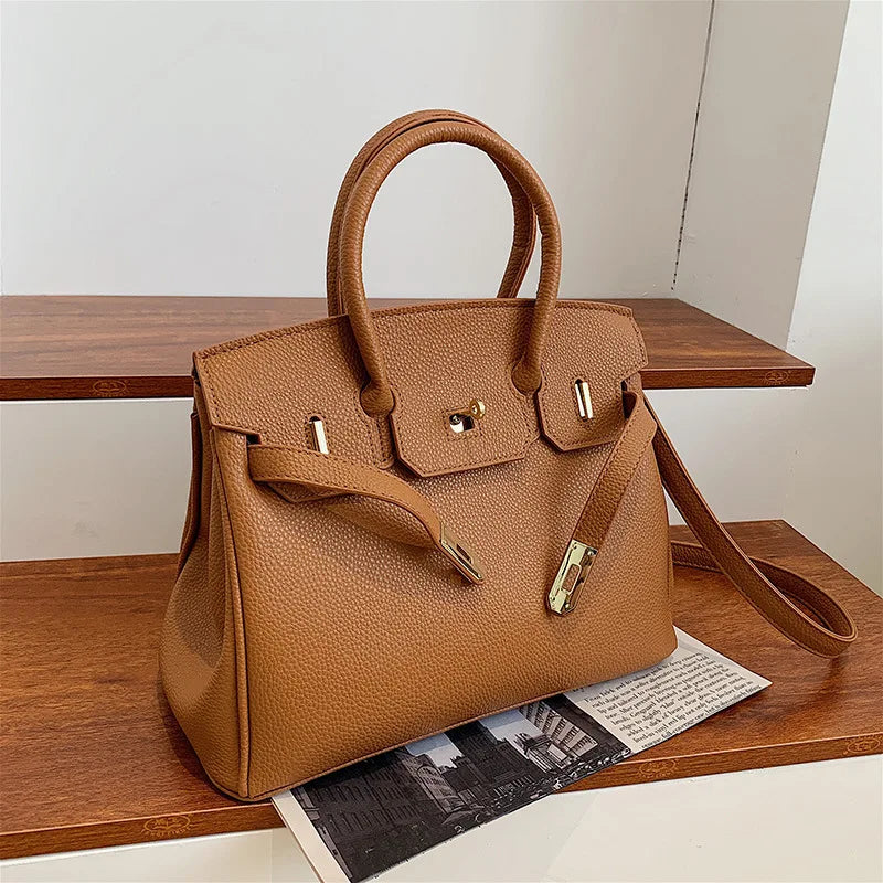 Women's Leather Spacious Purses & Handbags with Shoulder Strap