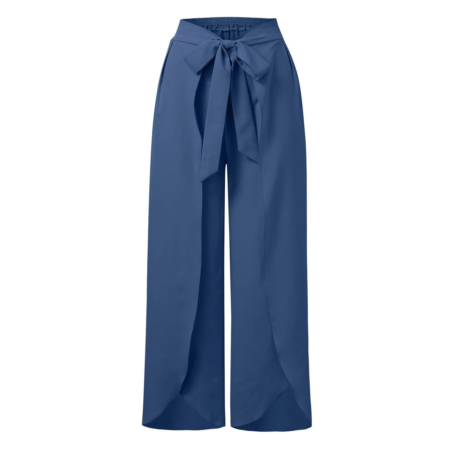 Womens Linen Wide Leg Flowy Bootcut Pants