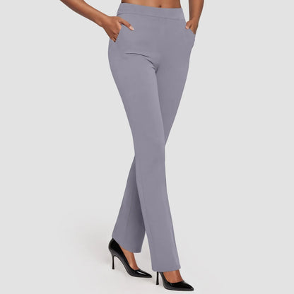 Women Business Casual Work Pants High Waist Stretch with Pockets