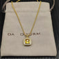 2025 New High-Quality Square Diamond Necklace and Earrings Set