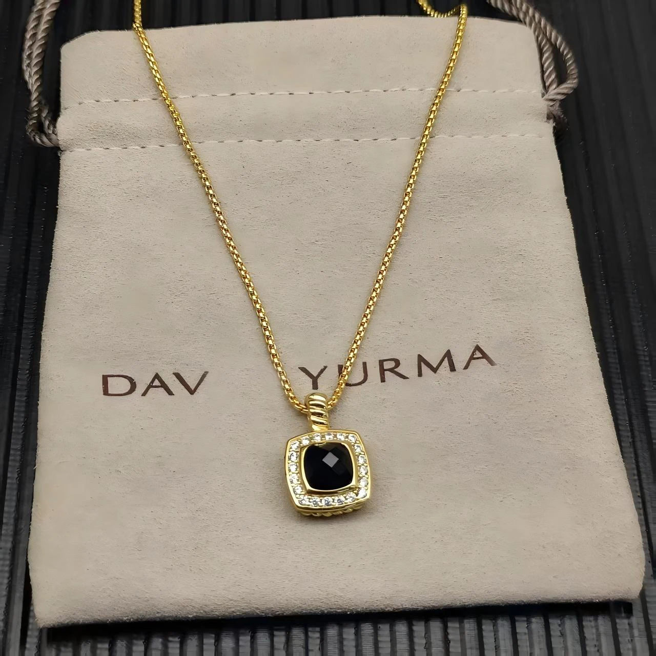 2025 New High-Quality Square Diamond Necklace and Earrings Set