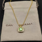2025 New High-Quality Square Diamond Necklace and Earrings Set