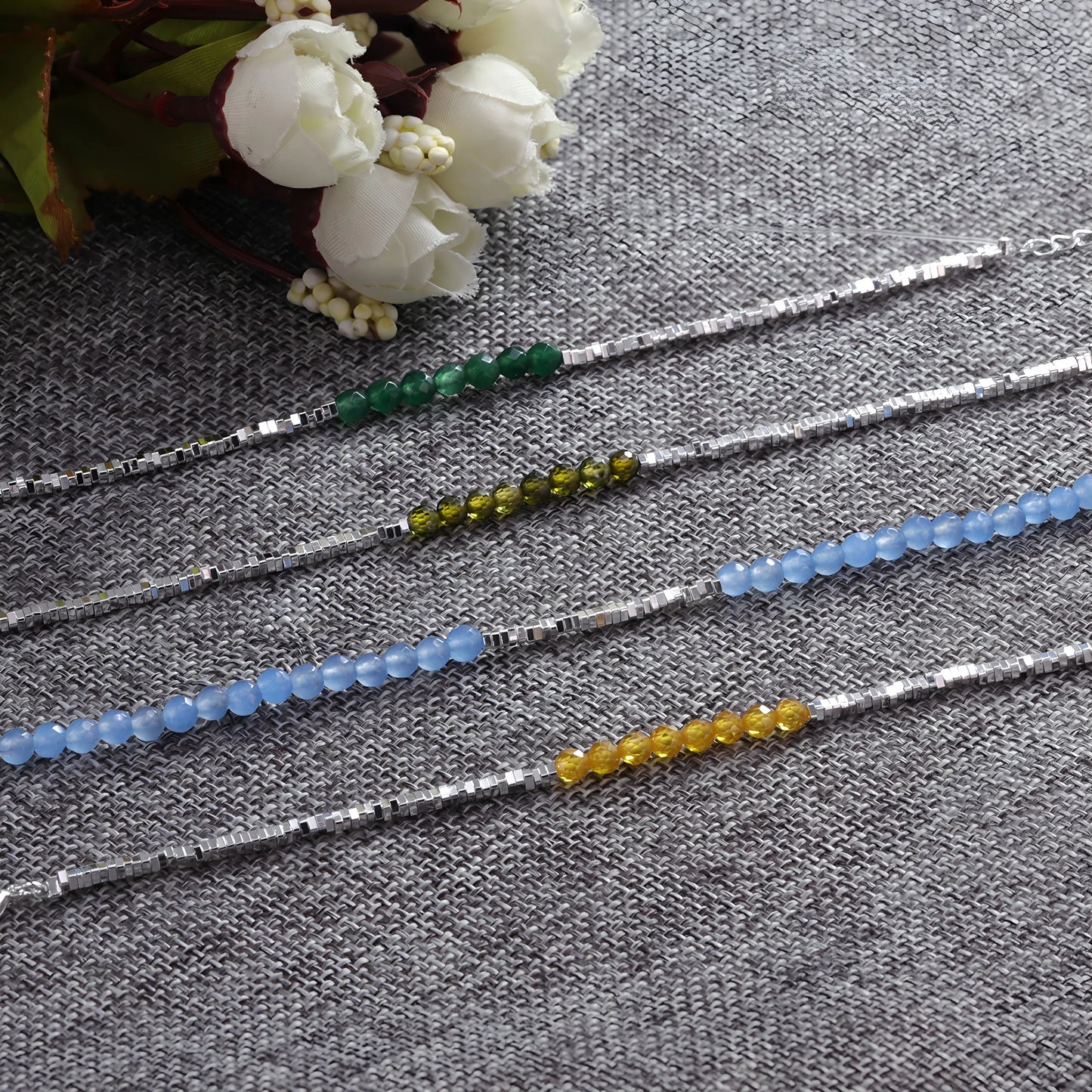 VENTFILLE 925 Sterling Silver Line Extremely fine Bracelet