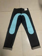Printed Straight Denim Trousers